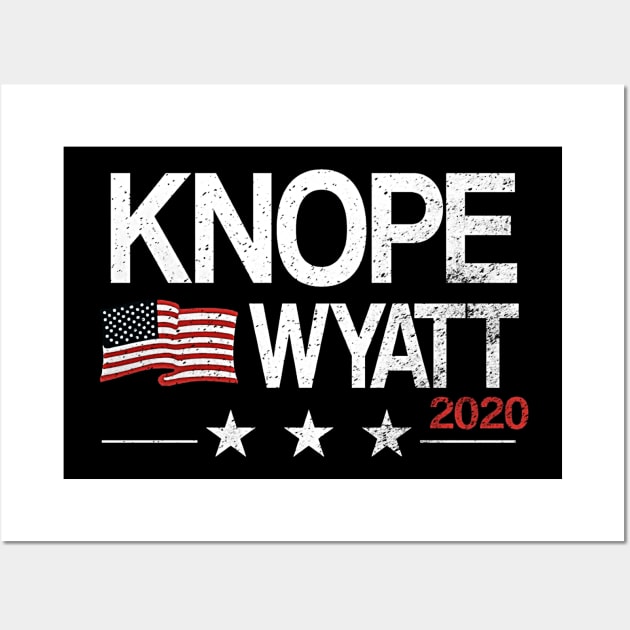 Knope VS Wyatt 2020 Black Tee Wall Art by truefriend